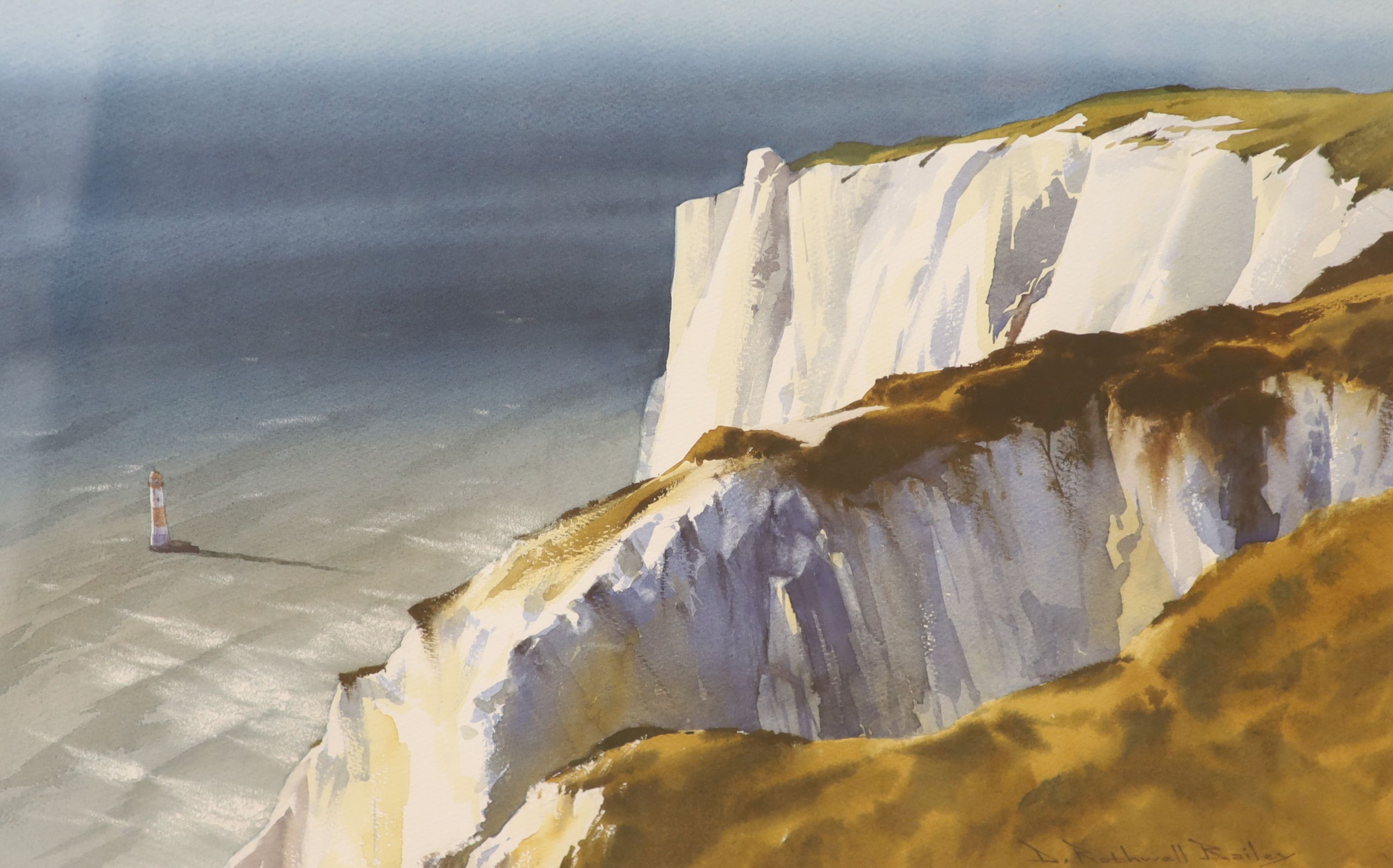 Dennis Rothwell Bailey (1933-), watercolour, Beachy Head, signed, 46 x 56cm.